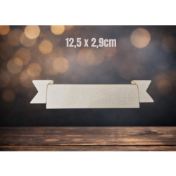 Tabliczka ozdobna 18, wstążka 12,5cm, sklejka 3mm
